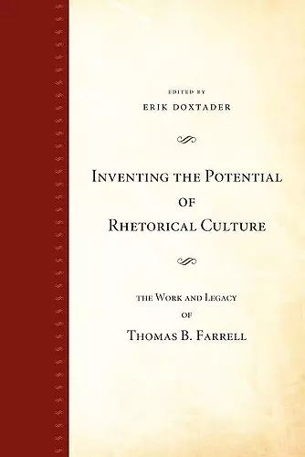 Inventing the Potential of Rhetorical Culture cover