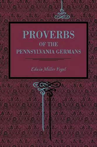 Proverbs of the Pennsylvania Germans cover