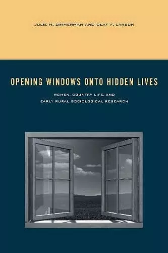 Opening Windows onto Hidden Lives cover