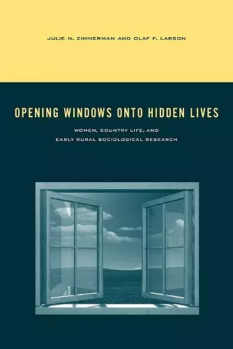 Opening Windows onto Hidden Lives cover