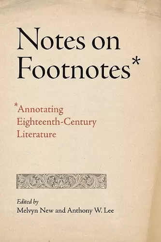 Notes on Footnotes cover