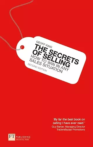 Secrets of Selling, The cover