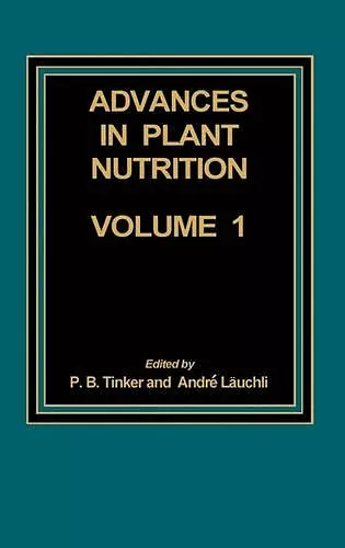 Advances in Plant Nutrition cover