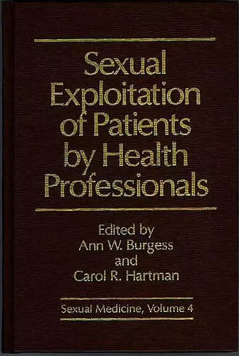 Sexual Exploitation of Patients by Health Professionals cover