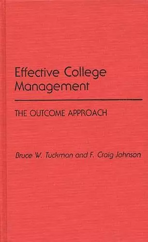 Effective College Management cover