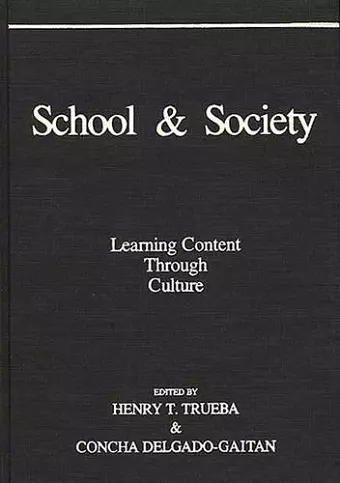 School and Society cover