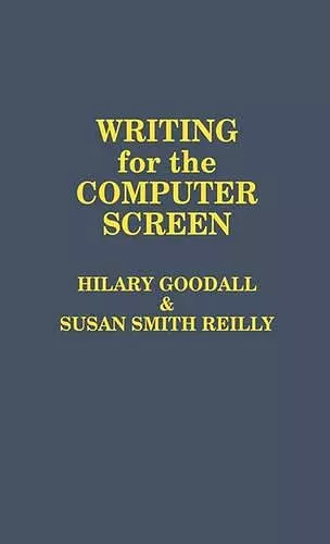 Writing for the Computer Screen cover