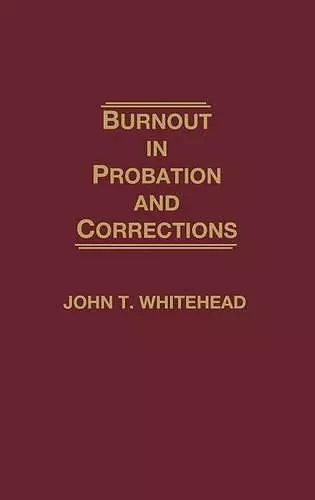 Burnout in Probation and Corrections cover