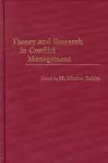 Theory and Research in Conflict Management cover