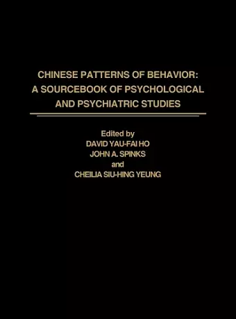 Chinese Patterns of Behavior cover