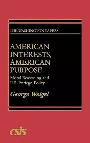 American Interests, American Purpose cover