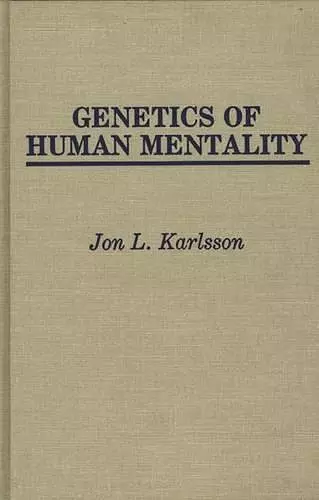 Genetics of Human Mentality cover