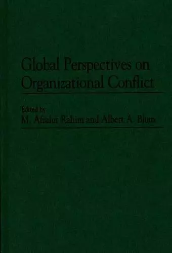 Global Perspectives on Organizational Conflict cover