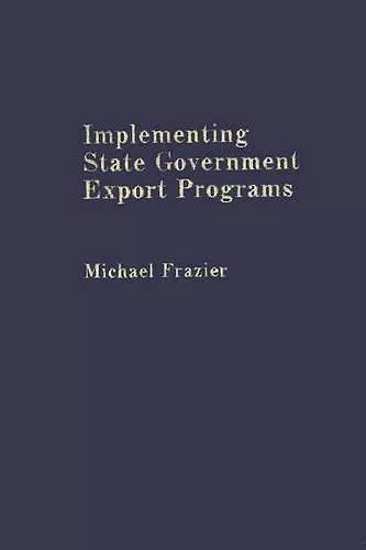 Implementing State Government Export Programs cover