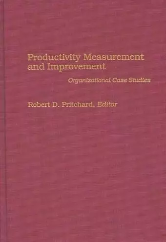 Productivity Measurement and Improvement cover