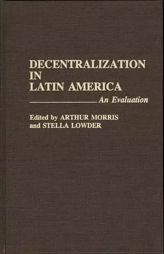 Decentralization in Latin America cover