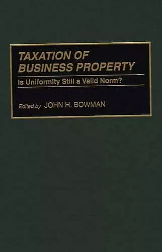 Taxation of Business Property cover