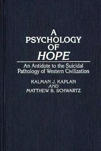 A Psychology of Hope cover