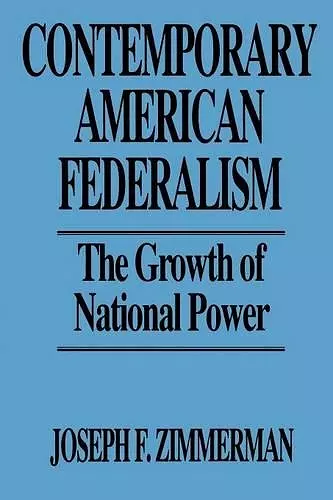 Contemporary American Federalism cover