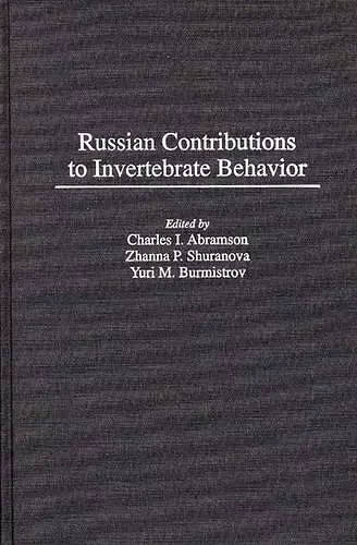 Russian Contributions to Invertebrate Behavior cover