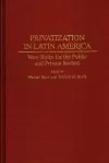 Privatization in Latin America cover