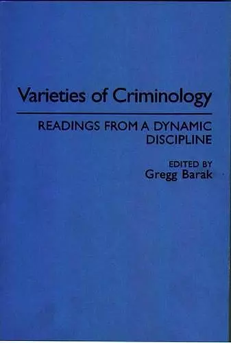 Varieties of Criminology cover