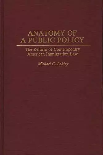 Anatomy of a Public Policy cover