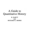 A Guide to Quantitative History cover