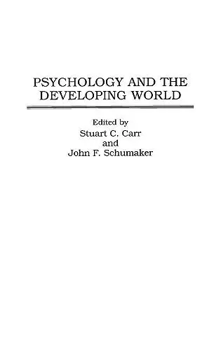 Psychology and the Developing World cover