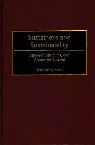 Sustainers and Sustainability cover