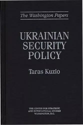 Ukrainian Security Policy cover