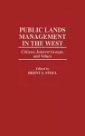 Public Lands Management in the West cover