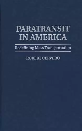 Paratransit in America cover