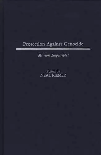 Protection Against Genocide cover