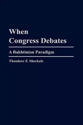 When Congress Debates cover