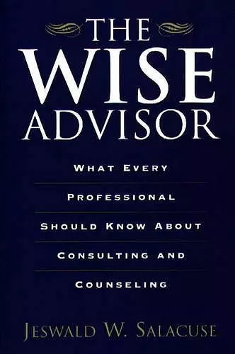 The Wise Advisor cover