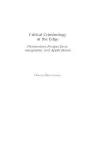 Critical Criminology at the Edge cover