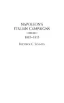Napoleon's Italian Campaigns cover