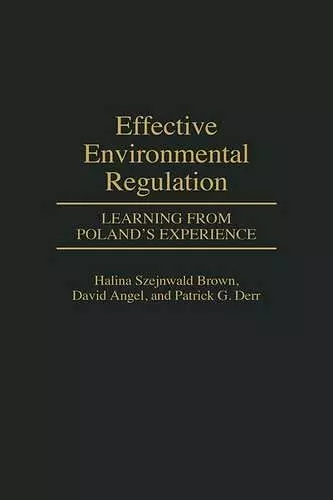 Effective Environmental Regulation cover