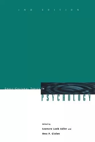 Cross-Cultural Topics in Psychology cover