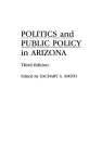 Politics and Public Policy in Arizona, 3rd Edition cover