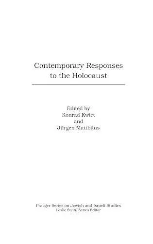 Contemporary Responses to the Holocaust cover