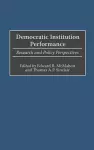 Democratic Institution Performance cover