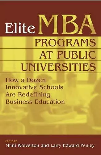 Elite MBA Programs at Public Universities cover