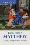 Discovering Matthew cover