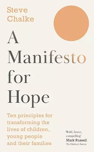 A Manifesto For Hope cover