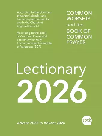 Common Worship Lectionary 2026 cover