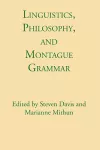 Linguistics, Philosophy, and Montague Grammar cover
