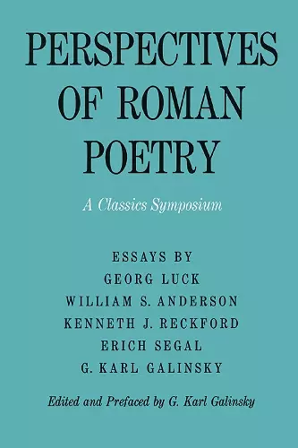 Perspectives of Roman Poetry cover