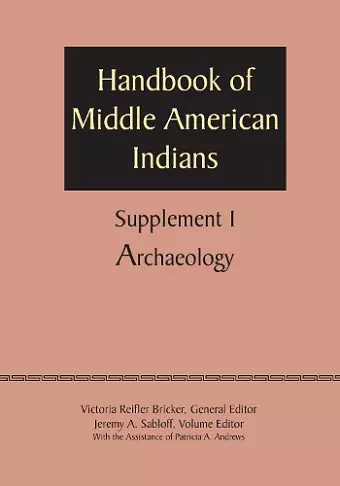 Supplement to the Handbook of Middle American Indians, Volume 1 cover